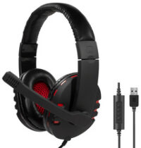 LogiLink Casque audio USB grande qualité, avec microphone
