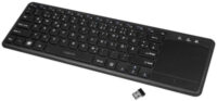 LogiLink Tastatur mit Touchpad, kabellos, schwarz