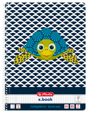 herlitz Cahier spiralé "Cute Animals Turtle", A4, quadrillé