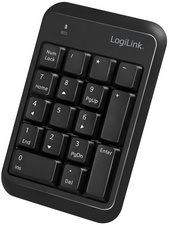 LogiLink Pavé numérique BT V5.1, plastique, noir