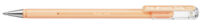 Pentel Stylo roller à encre gel Hybrid Milky, orange pastel