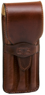MIKA Etui à stylos pour 3 stylos, cuir, marron