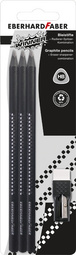 EBERHARD FABER Kit crayon de papier WINNER, HB, noir