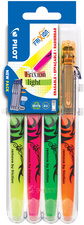 PILOT Surligneur FRIXION light Set2Go, étui de 4
