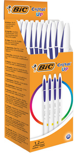 BIC Stylo à bille Cristal Up, 20 pièces, bleu