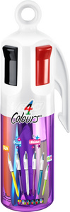 BIC Stylo à bille rétractable collection 4 Colours, pot de 6