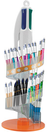 BIC Stylo à bille rétractable 4 Colours, tour de 96 pièces