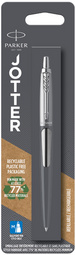 PARKER Stylo à bille JOTTER Acier C.T., carte blister