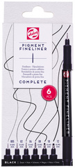 ROYAL TALENS Feutre Pigment Fineliner, set de 6, noir
