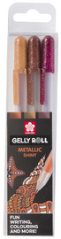 SAKURA Stylo roller à encre gel Gelly Roll Metallic "Nature