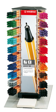 STABILO Feutre à pointe fine point 88, présentoir plastique
