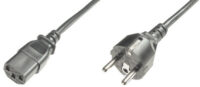 DIGITUS Câble d'alimentation, contact de sécurité-C13, 1,8m