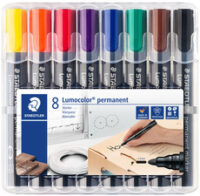 STAEDTLER Marqueur permanent 352 Lumocolor, étui de 8