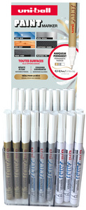 uni-ball Marqueur permanent PAINT PX203, présentoir de 36