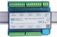 W&T Thermographe Web 8x, saisie de 8 points de température