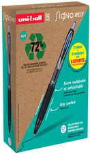uni-ball Stylo roller encre gel SIGNO 207E, VALUE PACK, bleu