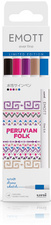 uni-ball Feutres EMOTT, set de 5 "Peruvian Folk