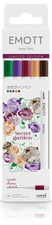 uni-ball Feutres EMOTT, set de 5 "Secret Garden