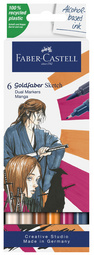FABER-CASTELL Marqueur Sketch GOLDFABER, étui de 6 Manga