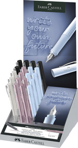 FABER-CASTELL Stylo plume GRIP 2010 M, en présentoir