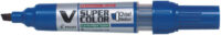 PILOT Marqueur permanent V SUPER COLOR, biseauté, bleu