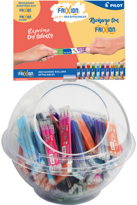 PILOT Recharge pour roller FRIXION BLS-FR7,présentoir de 108