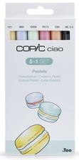COPIC Marqueur ciao, kit de 5+1 "Pastels