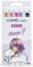 COPIC Kit de marqueurs ciao 5+1, Manga 7