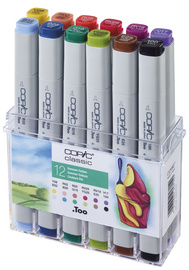 COPIC Marqueur classic, kit de 12 couleurs été