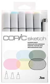 COPIC Marqueur sketch, kit de 6 "Blending Basics