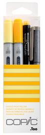 COPIC Marqueur ciao, kit de 4 "Doodle Pack Yellow
