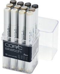 COPIC Marqueur sketch, set de 12 "Tons de gris WG