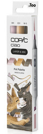 COPIC Marqueur ciao, set de 3 "Pet Palette