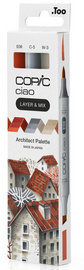 COPIC Marqueur ciao, set de 3 "Architect Palette