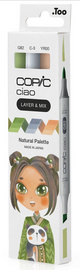 COPIC Marqueur ciao, set de 3 "Natural Palette