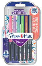 Paper:Mate Stylo feutre Flair METALLIC, blister de 6