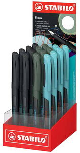 STABILO Stylo à plume Flow, présentoir de 16