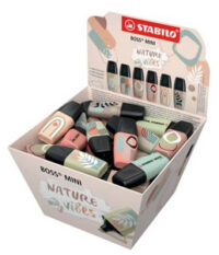 STABILO Surligneur BOSS MINI Naturevibes, présentoir de 50