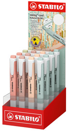 STABILO Surligneur swing cool NatureCOLORS, présentoir de 16