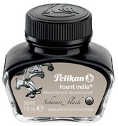 Pelikan Encre "Fount India", noir, dans un flacon