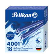 Pelikan Cartouches d'encre longues 4001 GTP/18, bleu roi
