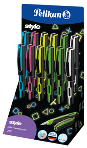 Pelikan Stylo plume style "Neon", présentoir de comptoir
