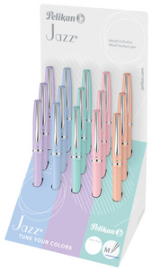 Pelikan Stylo à bille Jazz Pastell, présentoir de 15
