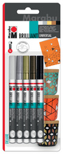 Marabu Feutre de peinture "Brilliant Painter", blister de 5