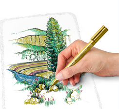 STAEDTLER Marqueur permanent Metallic, étui de 6 + feutre – Image 2
