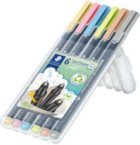 STAEDTLER Fineliner triplus pastel, étui de 6