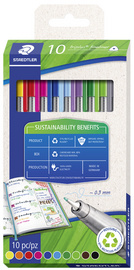 STAEDTLER Fineliner triplus Eco+ Edition, étui carton de 10