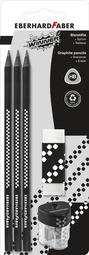 EBERHARD FABER Kit crayon de papier WINNER, HB, noir