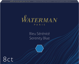 WATERMAN Cartouches d'encre longues, bleu mystère