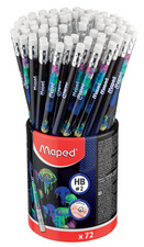 Maped Crayon de papier DEEPSEA PARADISE, avec gomme, HB